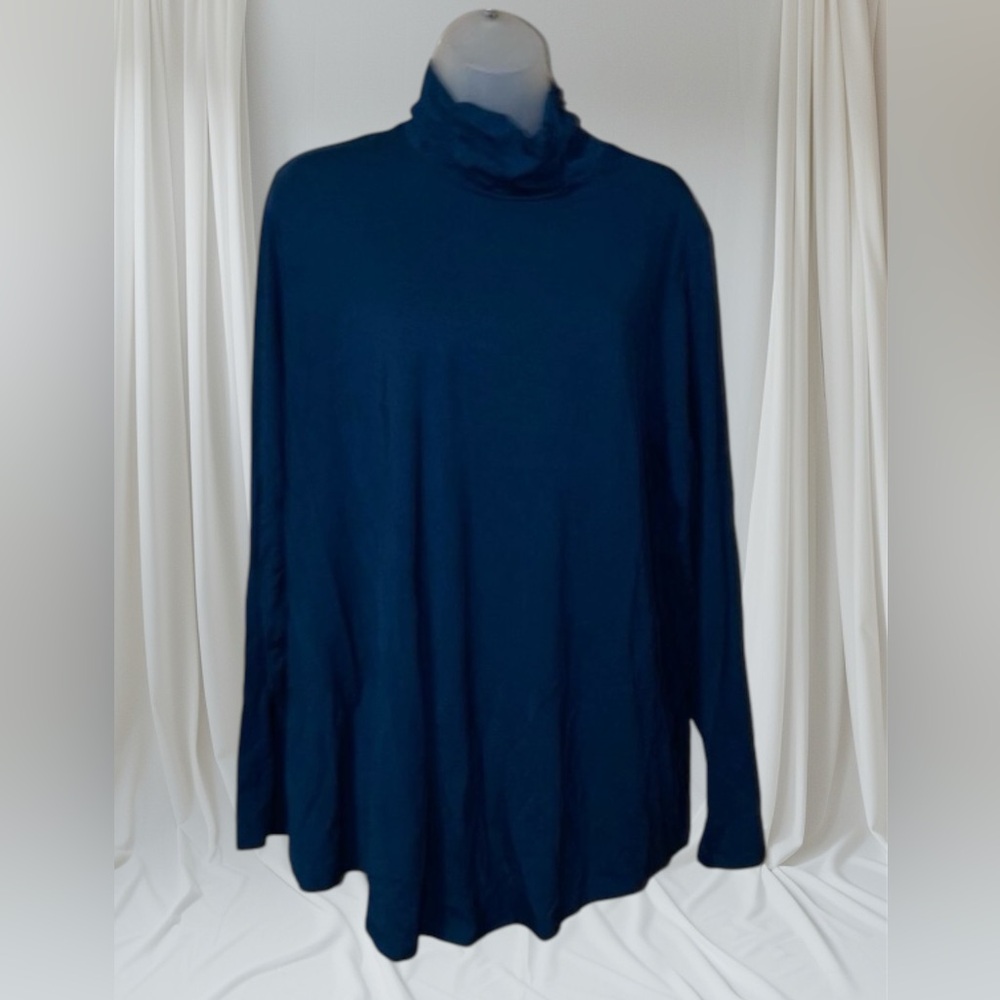 Susan Graver Weekend Essentials Fit
& Flare Tunic dark navy